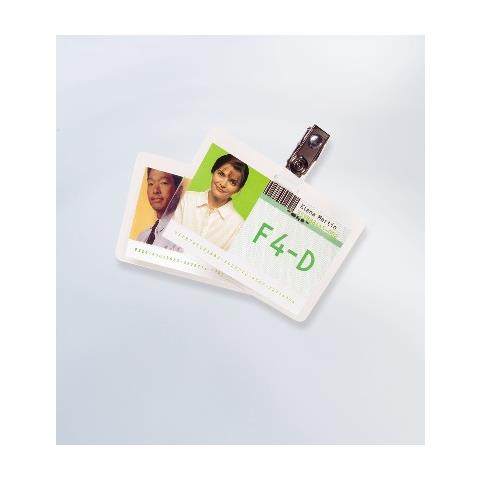 Pouch per carta di credito 64x99 mm 2x125 mic lucide (100)  - Foto 2